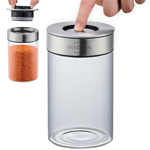 SILBERTHAL Vorratsdosen Glas mit Deckel 1000...