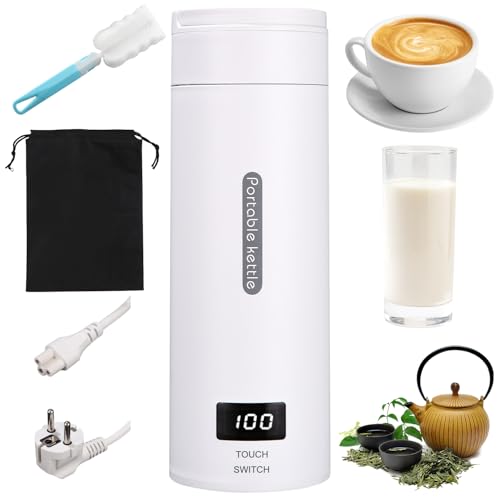500ML Kleiner Tragbarer Wasserkocher, 3 in 1...