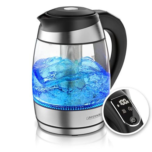 Arendo - Glas Wasserkocher mit...