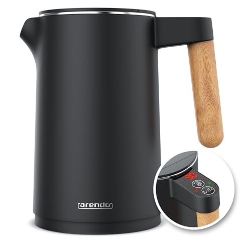 Arendo - Wasserkocher Edelstahl mit...
