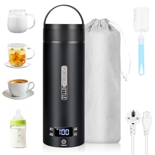 Dreamhigh® Reisewasserkocher, 450ml Mini...