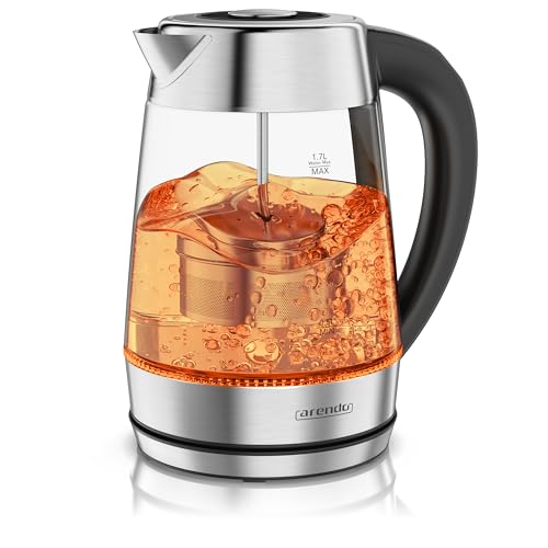 Arendo - 2in1 Glas Wasserkocher und Teekocher...