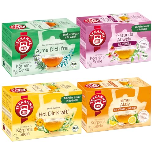Teekanne Erkältung 4er Set – 72 Bio...