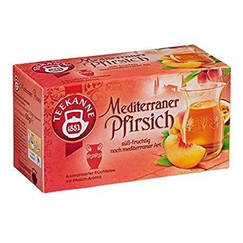 Teekanne Mediterraner Pfirsich, 20 Teebeutel,...