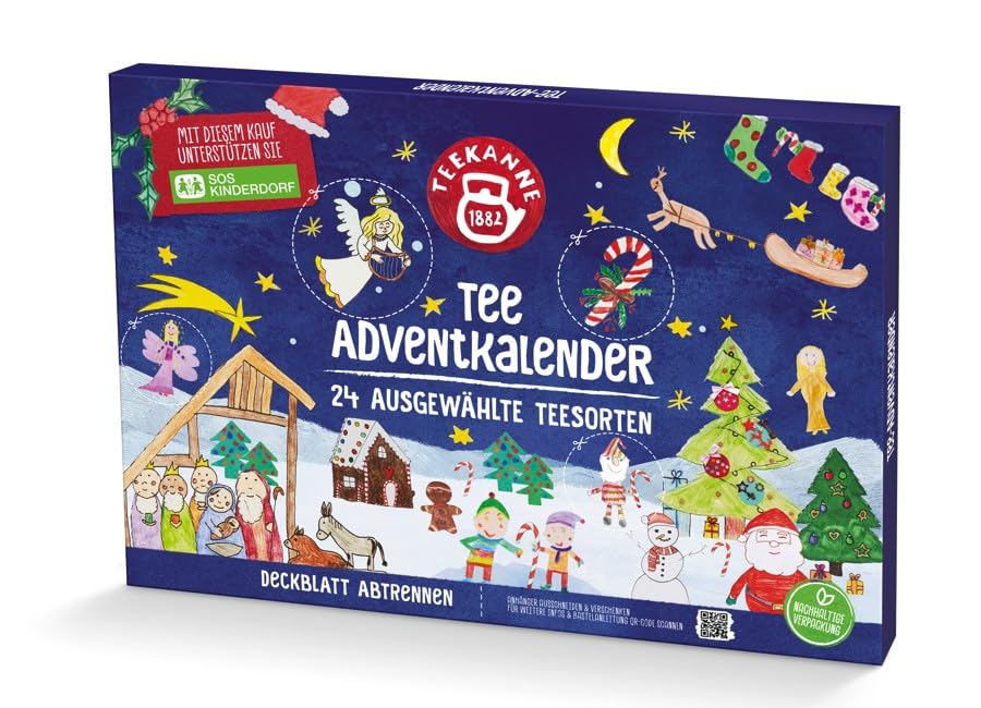 TEEKANNE Tee-Adventkalender 2025 blau - 24...