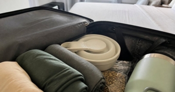 Klappbarer Wasserkocher im Reisegepäck